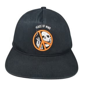 Peace Of Mind Snapback Hat Black One Size Adjustable Lurking Class Sketchy Tank